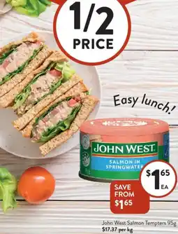 Foodworks John West Salmon Tempters offer