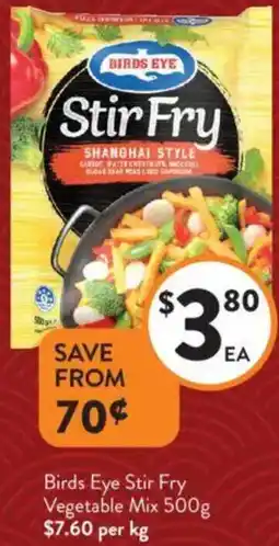 Foodworks Birds Eye Stir Fry Vegetable Mix offer