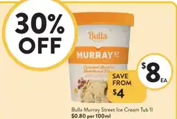 Foodworks Bulla murray street ice cream tub offer