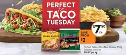 Foodworks Perfect Italiano Shredded Cheese offer