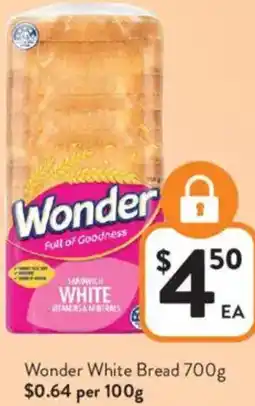Foodworks Wonder White Bread offer