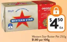 Foodworks Western Star Butter Pat offer