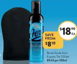 Foodworks Bondi Sands Aero Express Tan offer