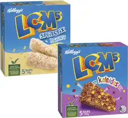 Coles Kellogg's LCMs Bars 5 Pack 100g-110g offer