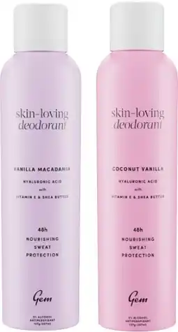 Coles Gem skin loving deodorant offer