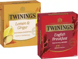 Coles Twinings Tea Bags 80 Pack-100 Pack offer