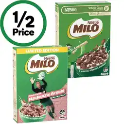 Woolworths Nestlé Milo Cereal offer