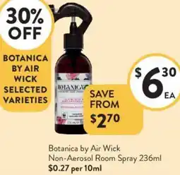 Foodworks Botanica by Air Wick Non-Aerosol Room Spray offer