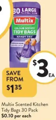 Foodworks Multix Scented Kitchen Tidy Bags offer