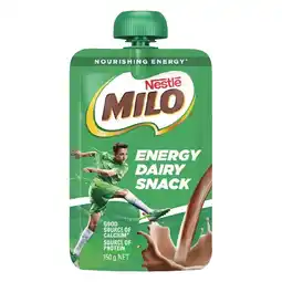 Woolworths Nestlé Milo Energy Snack Pouch offer