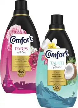 Coles Comfort Fabric Conditioner 800mL offer