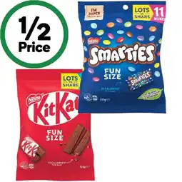 Woolworths Nestle Share Packs 127-158g offer