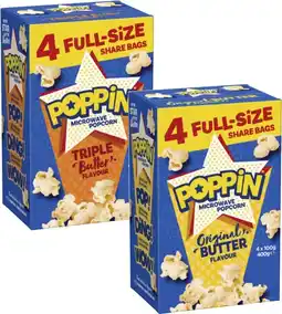 Coles Poppin microwave popcorn offer