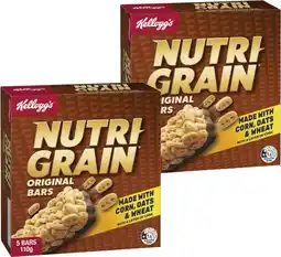 Coles Kellogg's Nutri Grain Bars 5 Pack 110g offer