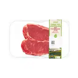 Woolworths Macro Australian Grass Fed Beef Porterhouse Steaks 400g Pk 2 offer