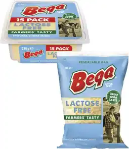 Coles Bega Cheese Lactose Free Slices or Grated offer