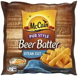 Coles Mccain beer batter chips offer