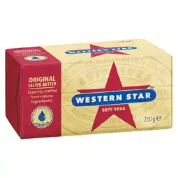 Woolworths Western Star Butter Block 250g offer