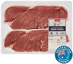 Coles Coles Australian No Added Hormones Beef Rump Steak offer