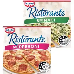 Woolworths Dr. Oetker Ristorante Pizza 310-390g – Excludes Dr. Oetker Gluten Free Pizza 370g offer