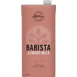 Woolworths Vitasoy Oat or Almond Barista Milk 1 Litre offer