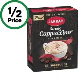 Woolworths Jarrah Coffee Sachets Pk 10 or Tins 250g offer
