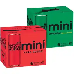 Woolworths Coca-Cola Classic, Zero Sugar, Diet, Sprite or Fanta Soft Drink Varieties 6 x 250ml offer