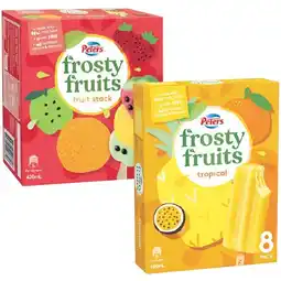 Woolworths Peters Frosty Fruits 420-600ml Pk 6-8 offer