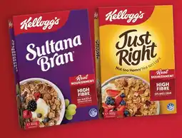 Coles Kellogg's Just Right 460g or Sultana Bran 420g offer