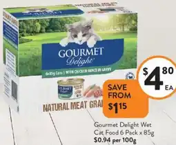Foodworks Gourmet Delight Wet Cat Food offer