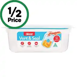 Woolworths Décor Vent & Seal Oblong Container 1 Litre offer
