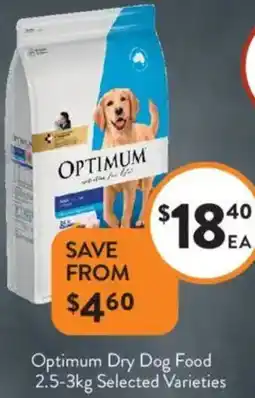 Foodworks Optimum Dry Dog Food offer