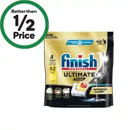 Woolworths Finish Ultimate Plus Dishwasher Tablets Pk 82 offer