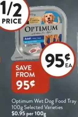 Foodworks Optimum Wet Dog Food Tray offer