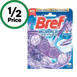 Woolworths Bref Active Toilet Rim Block Pk 1 or Active Toilet Gel 600-700ml offer