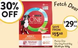 Foodworks Purina One Dry Dog Food offer