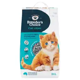 Woolworths Breeder’s Choice Cat Litter 24 Litre offer