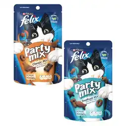 Woolworths Felix Party Mix Cat Treats 50-60g offer