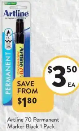 Foodworks Artline 70 Permanent Marker offer
