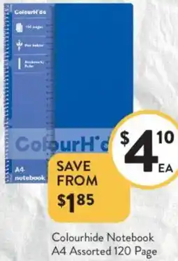 Foodworks Colourhide Notebook A4 offer