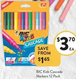 Foodworks BIC Kids Cascade Markers offer