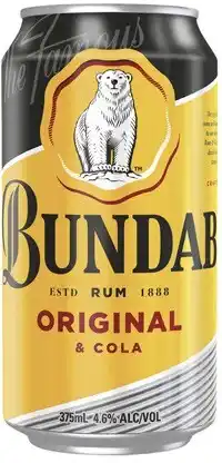 Coles Bundaberg UP & Cola Cans offer