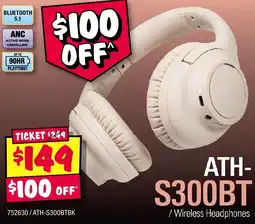 JB Hi-Fi ATH- Wireless Headphones offer
