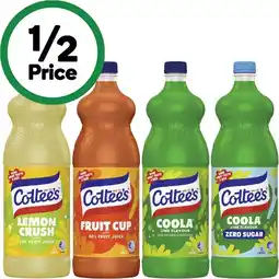 Woolworths Cottee’s Cordial 1 Litre offer