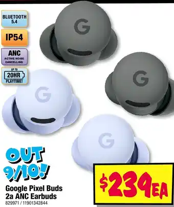 JB Hi-Fi Google Pixel Buds 2a ANC Earbuds offer