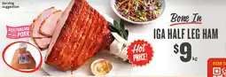IGA Iga half leg ham offer
