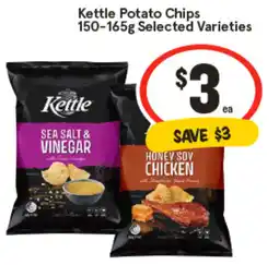 IGA Kettle Potato Chips Selected Varieties offer