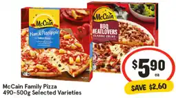 IGA McCain Family Pizza Selected Varieties offer