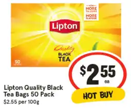 IGA Lipton Quality Black Tea Bags offer