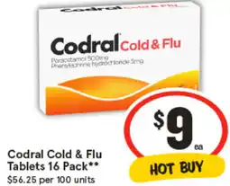 IGA Codral Cold & Flu Tablets offer